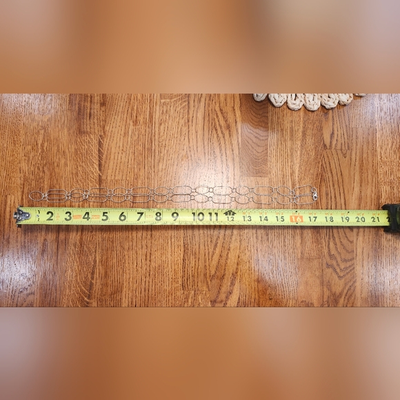 Silpada 925 Sterling Silver Textured Oval Circle Link 35.5" Long Necklace N2731 - Picture 5 of 5